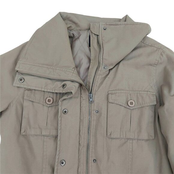 SWS Outerwear Longline Jacket Youth L Brown Insulated Full Zip Snap Winter - Picture 4 of 10